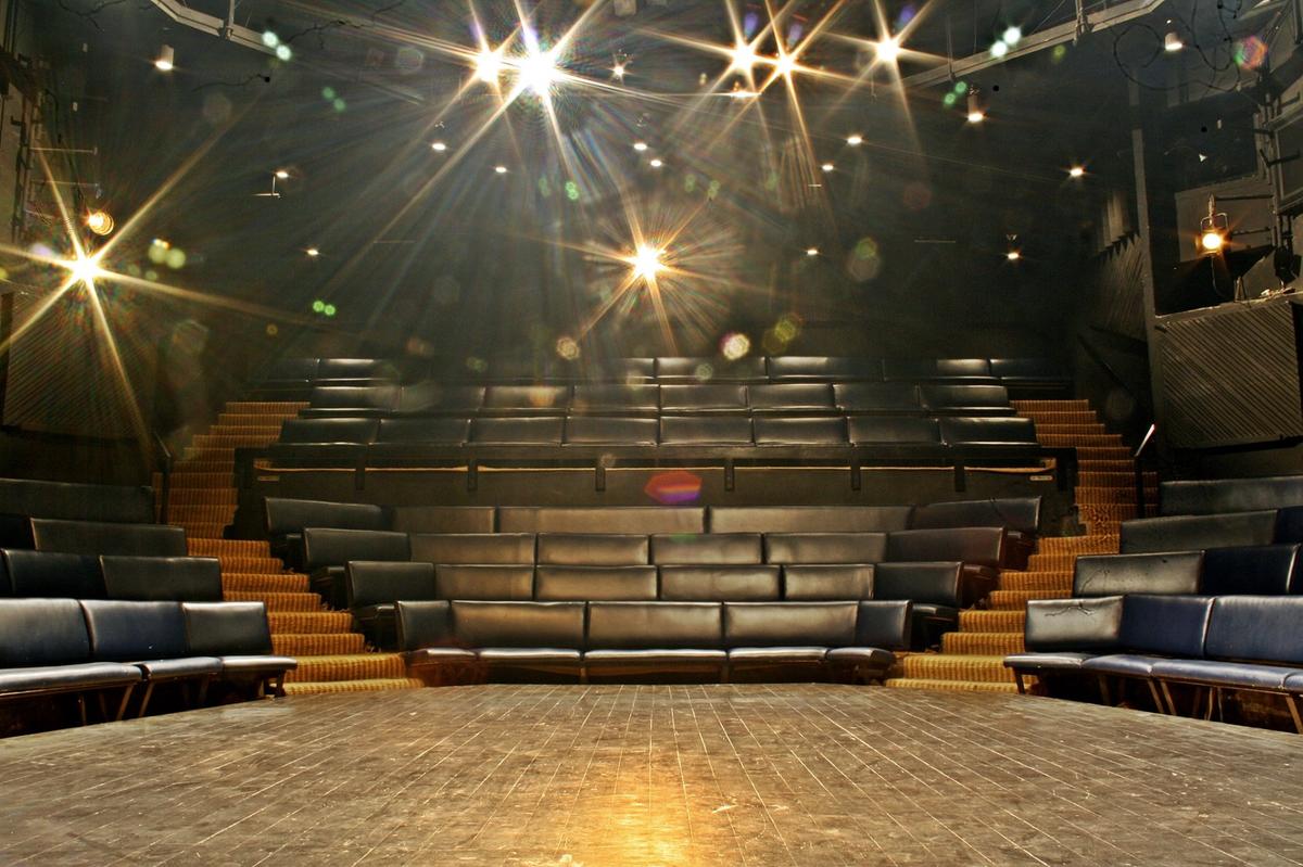 The Prithvi auditorium with seating on three sides allows a perfect view of the stage from any spot.